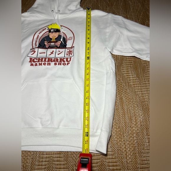 Naruto Shippuden Men's Graphic Pullover White Sweatshirt, Hoodie, Size M, New - Picture 6 of 8